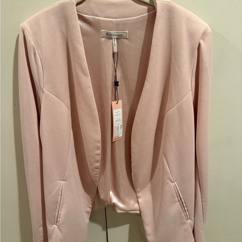 NWT BCBGeneration Women's Blush Pink Blazer (L)